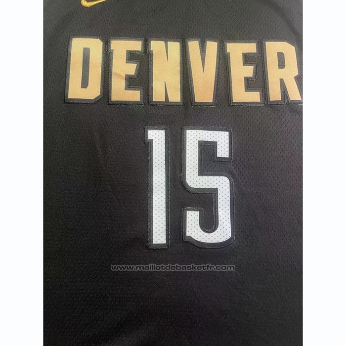 Maillot Denver Nuggets Nikola Jokic #15 Ville 2023 NBA Finals Noir
